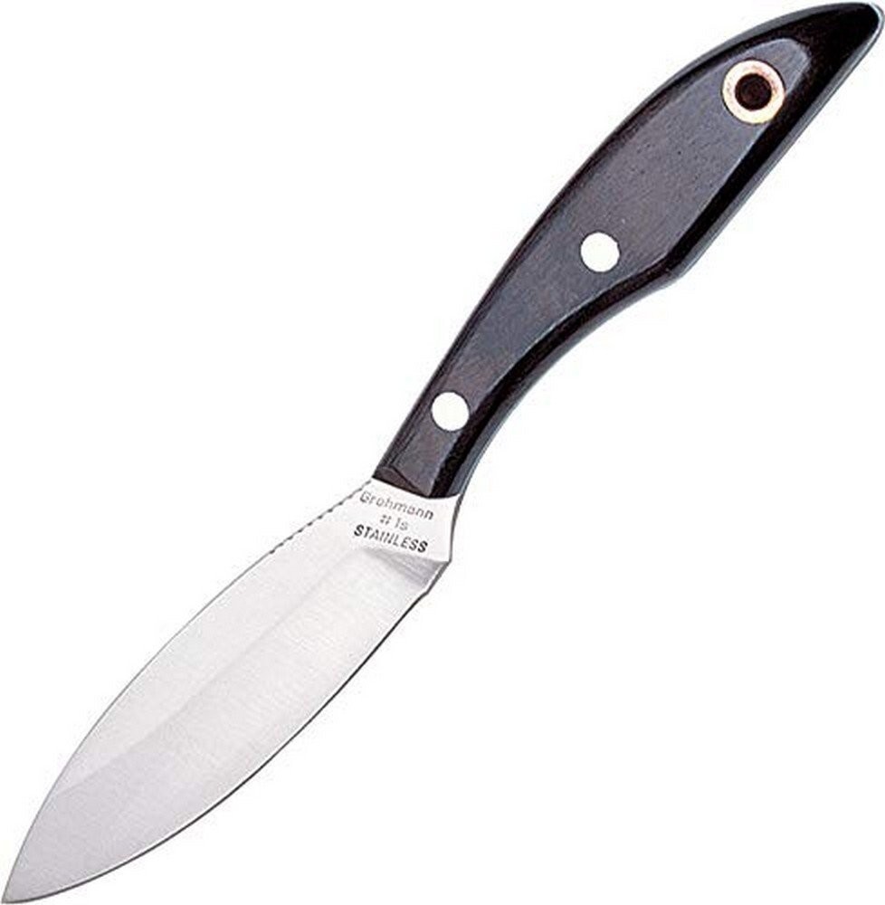 Grohmann Original Fixed Knife Stainless Steel Blade Rosewood Handle – R1S