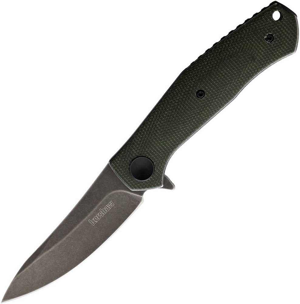 Kershaw Concierge Folding Knife D2 Tool Steel Blade Green Micarta Handle 4020MIG