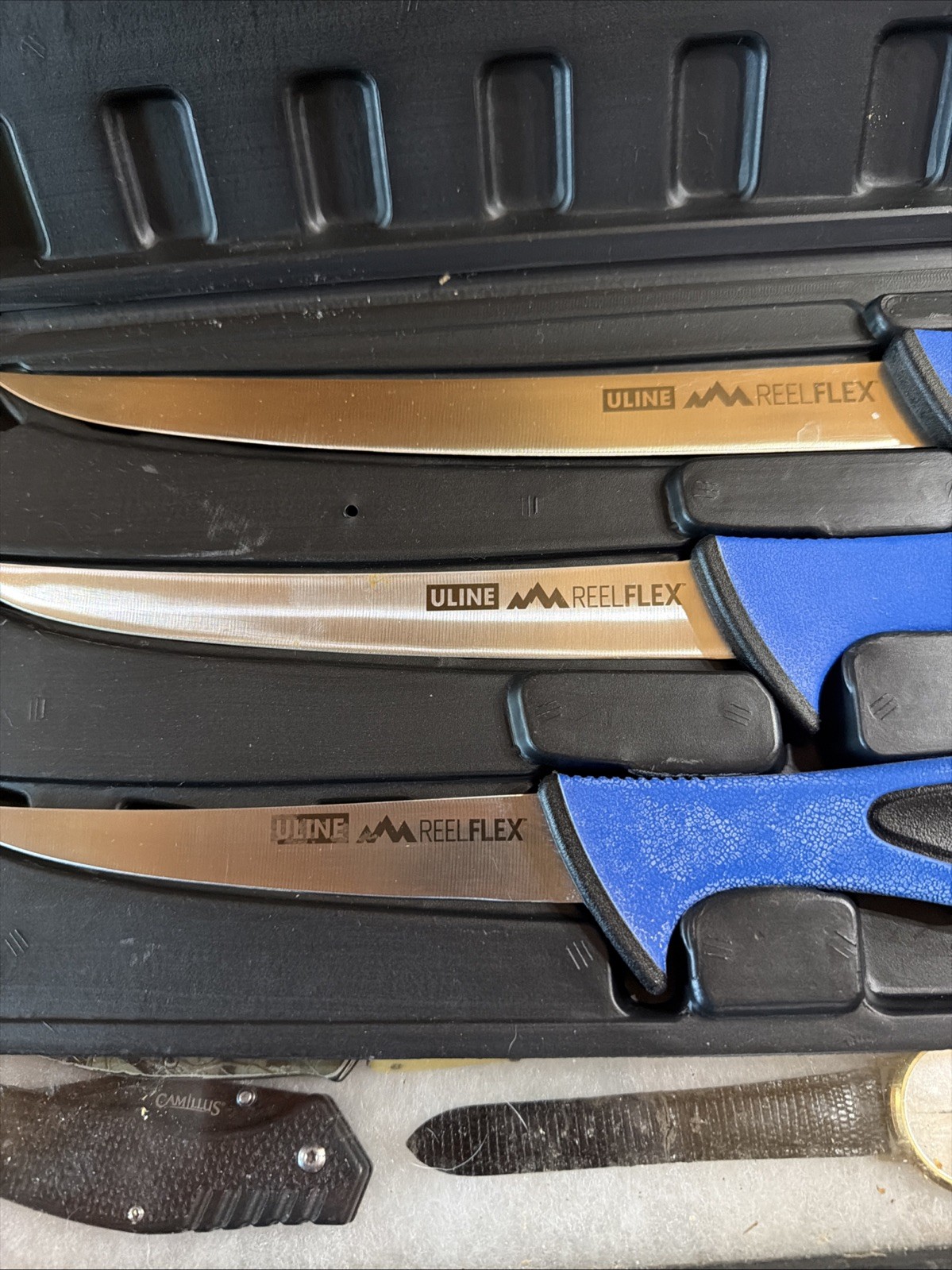 ULINE Outdoor Edge Reflex Knife Set With Sharpener