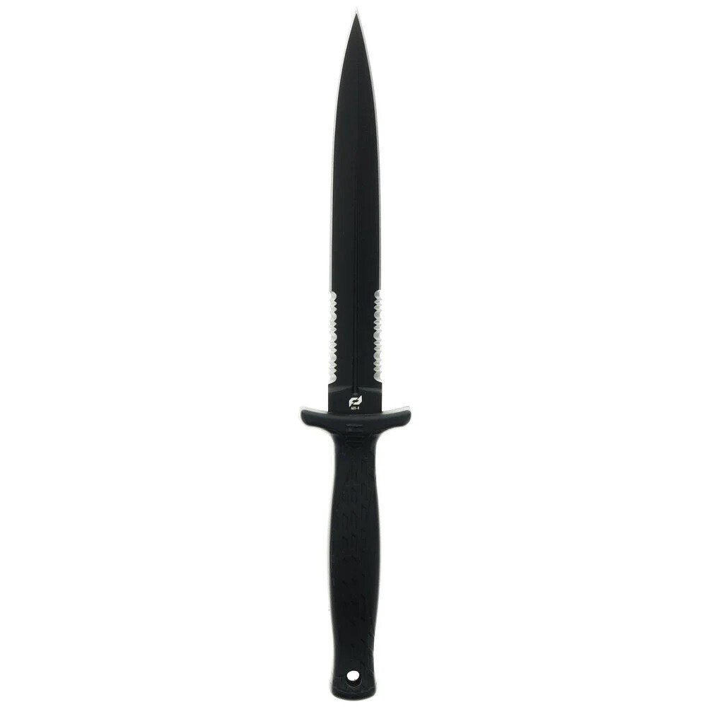Schrade Needle Magnum 6″ Partially Serrated Double Edge, Non-Slip Handle 1182515