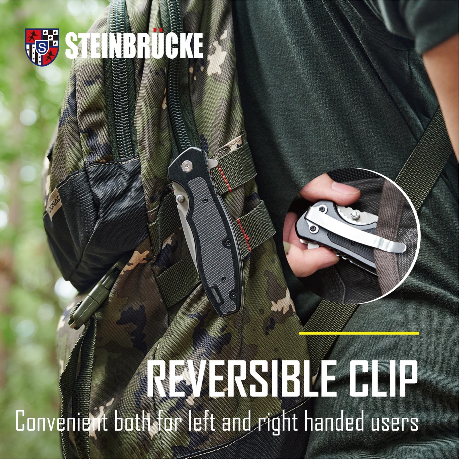 Pocket Knife Tactical Knife Assisted Opening Folding Knife 3.1/4” Clip Point