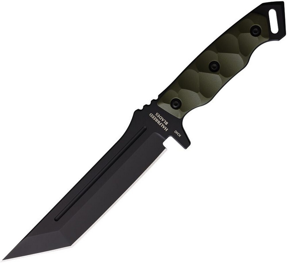 Halfbreed Blades Medium Infantry Fixed Knife OD Green G10 Handle MIK-05P-BLK-OD