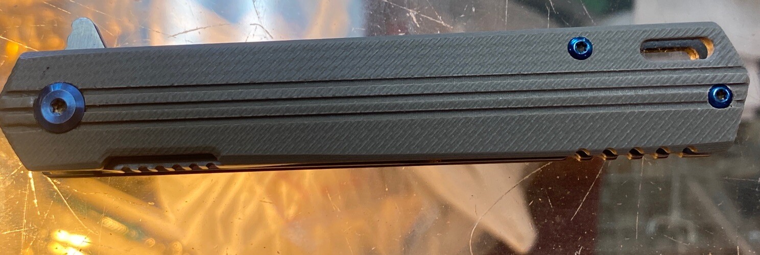 NEW 2021 4.75″ **Canvas DRAGON** SLING BLADE FOLDER BLADE D2 TOOL ST HANDLE G10