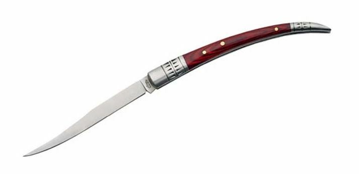 FOLDING POCKET KNIFE | 4″ Spanish Fruit Knife Stainless Steel Blade Wood Handle