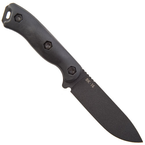 Ka-Bar KaBar Becker Series 0016 Short Plain Edge Drop Point With Tan Sheath BK16