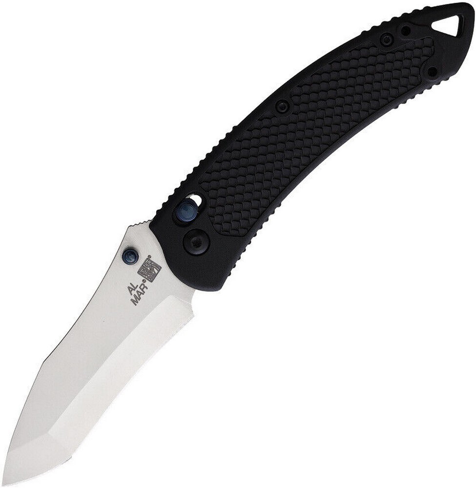 Al Mar Payara Folding Knife Stainless Blade Black Textured ABS Handle – AMK4131