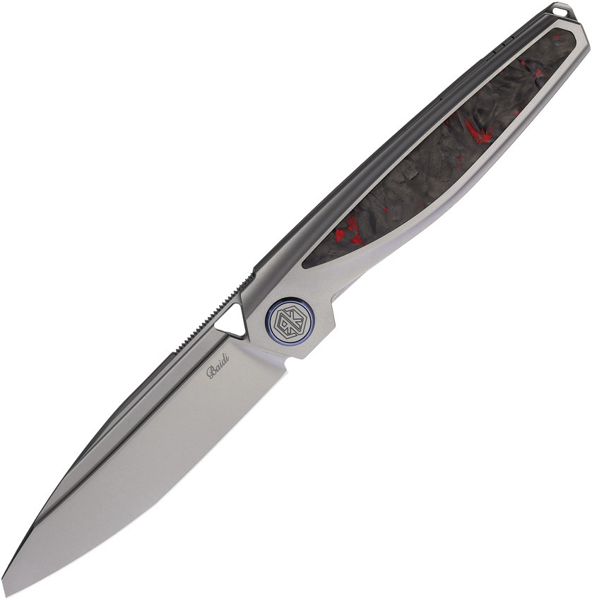 Rike Knife Baidi-t Linerlock Red BAIDI-T-RCF 3.25″ M390 Folding Knife
