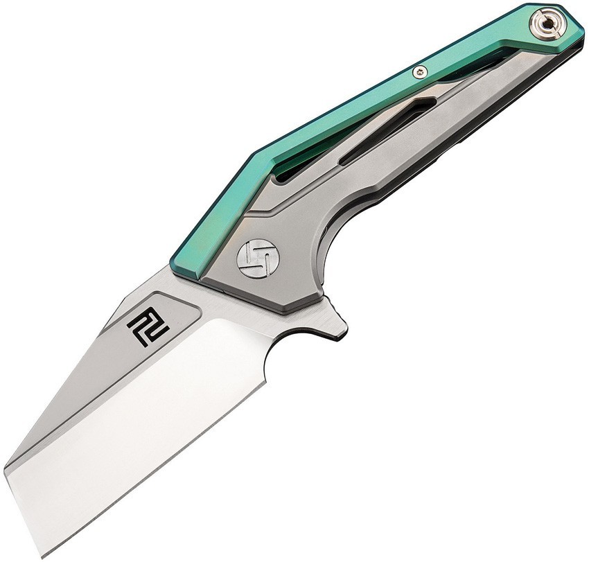 Artisan Ravine Framelock M390 1819G-GNM 3″ Stainless Steel Metal Folding Knife