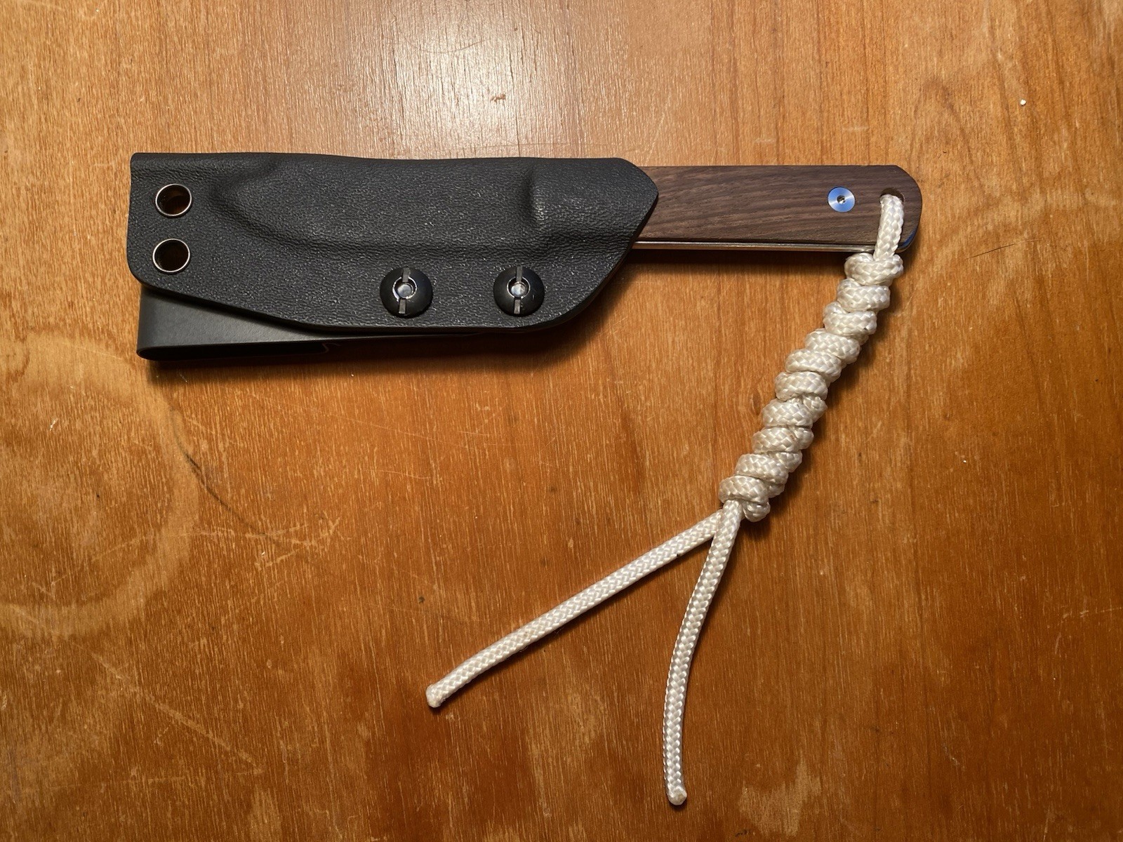 Boker BFF Packlite MagnaCut Fixed Blade Walnut Scales DCC Clip Box Sheath