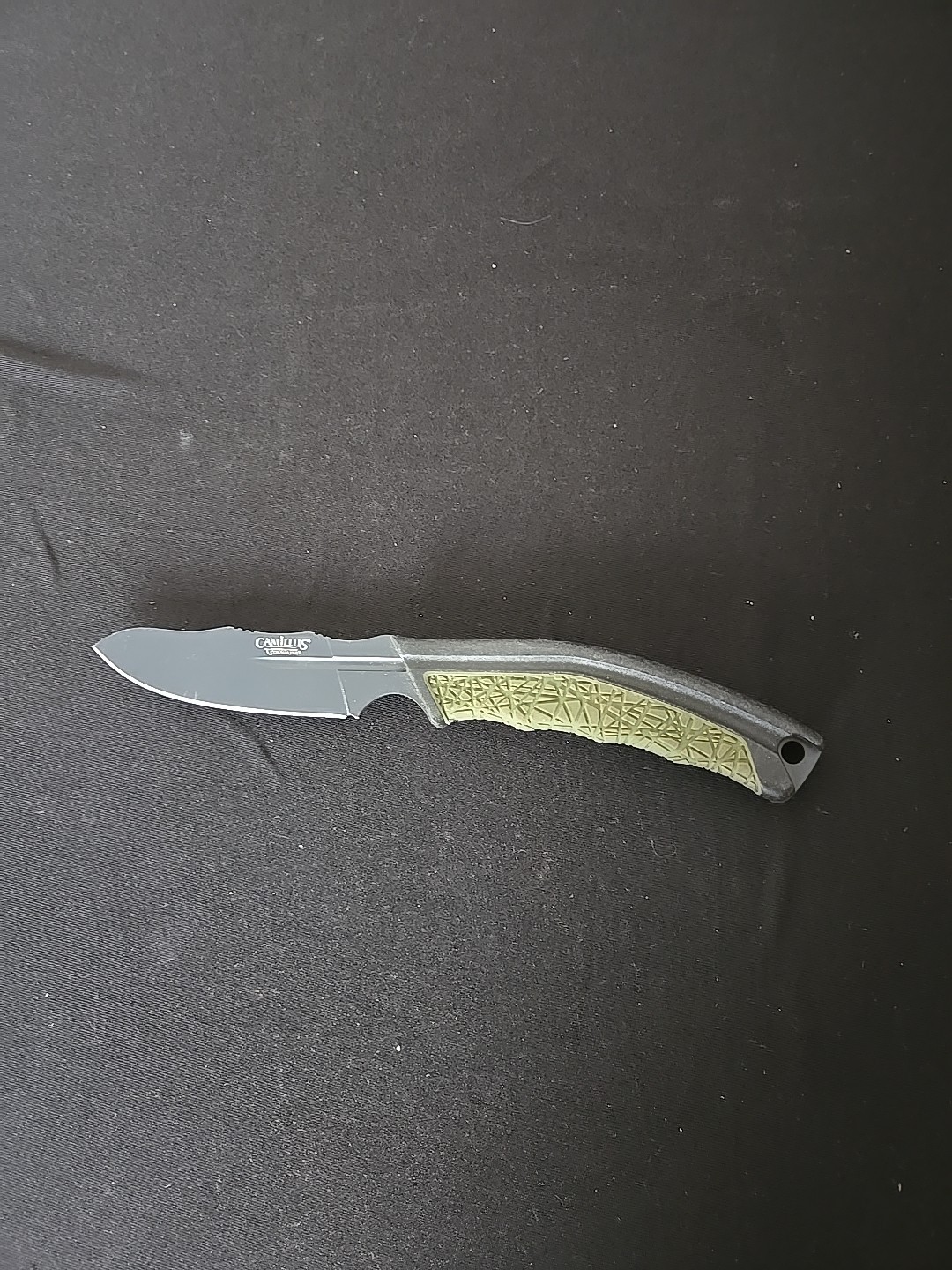 Camillus BT-8.5 3.5″ Fixed Blade Knife AUS-8 Titanium / Steel Blade G10 Handle