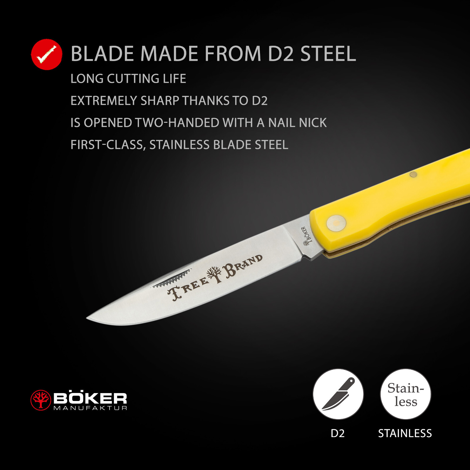 Boker Traditional Series 2.0 Rangebuster Pocket Knife 3.5″ D2 Blade ✔️ 110864