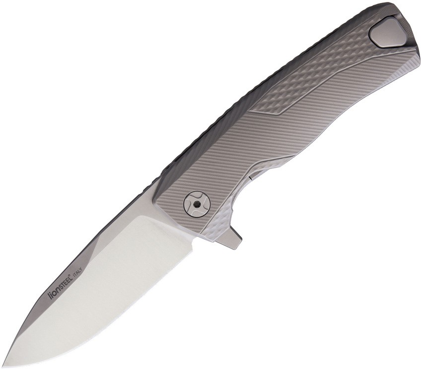 LionSTEEL ROK Titanium Gray ROK G 3.25″ M390 Gray Titanium Folding Knife