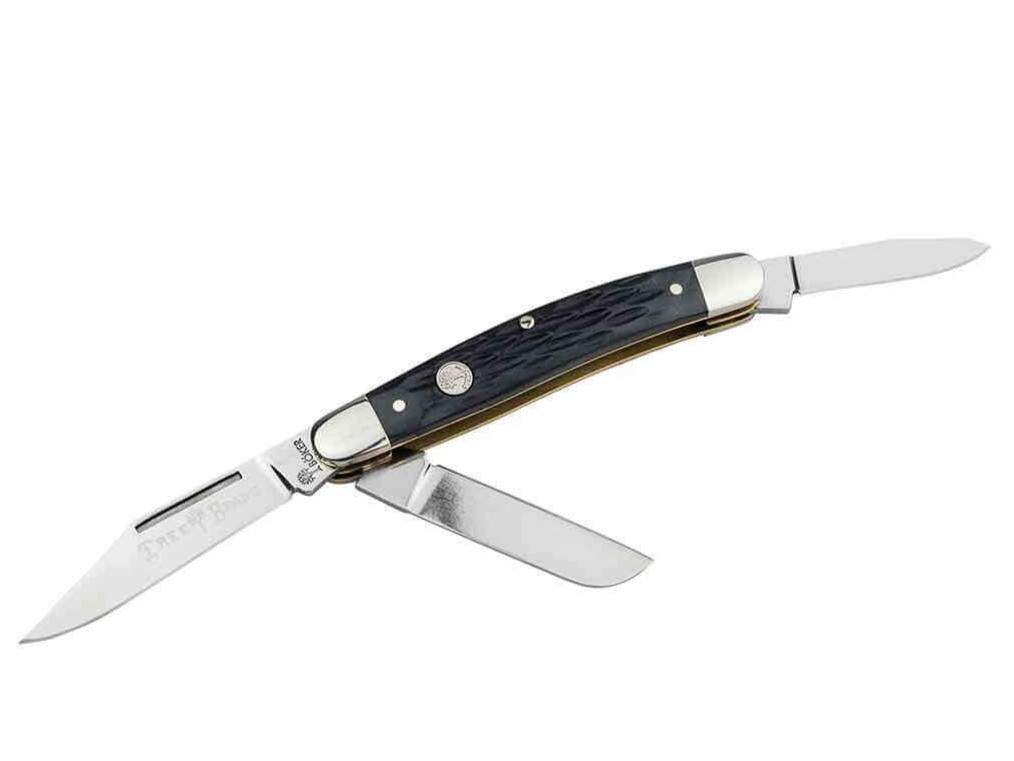 Boker Tradtional Series 2.0 Medium Stockman Jigged Black Bone Knife ✔️ 110853