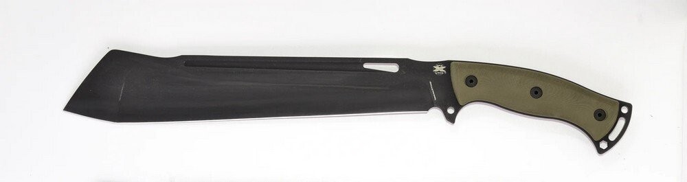DPx Gear Heft 12 Chop Fixed Knife 12.5″ D2 Tool Steel Blade OD Green – DPHFX061
