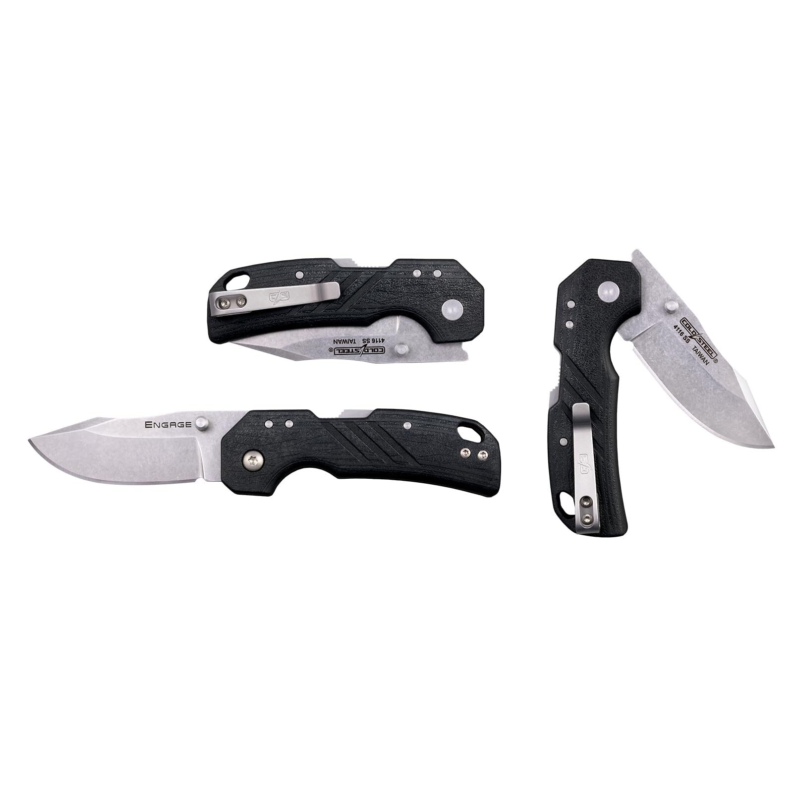 Cold Steel 2.5′ Engage / 2.5′ Clip Point Blade / 3MM Thick / 4116SS Steel