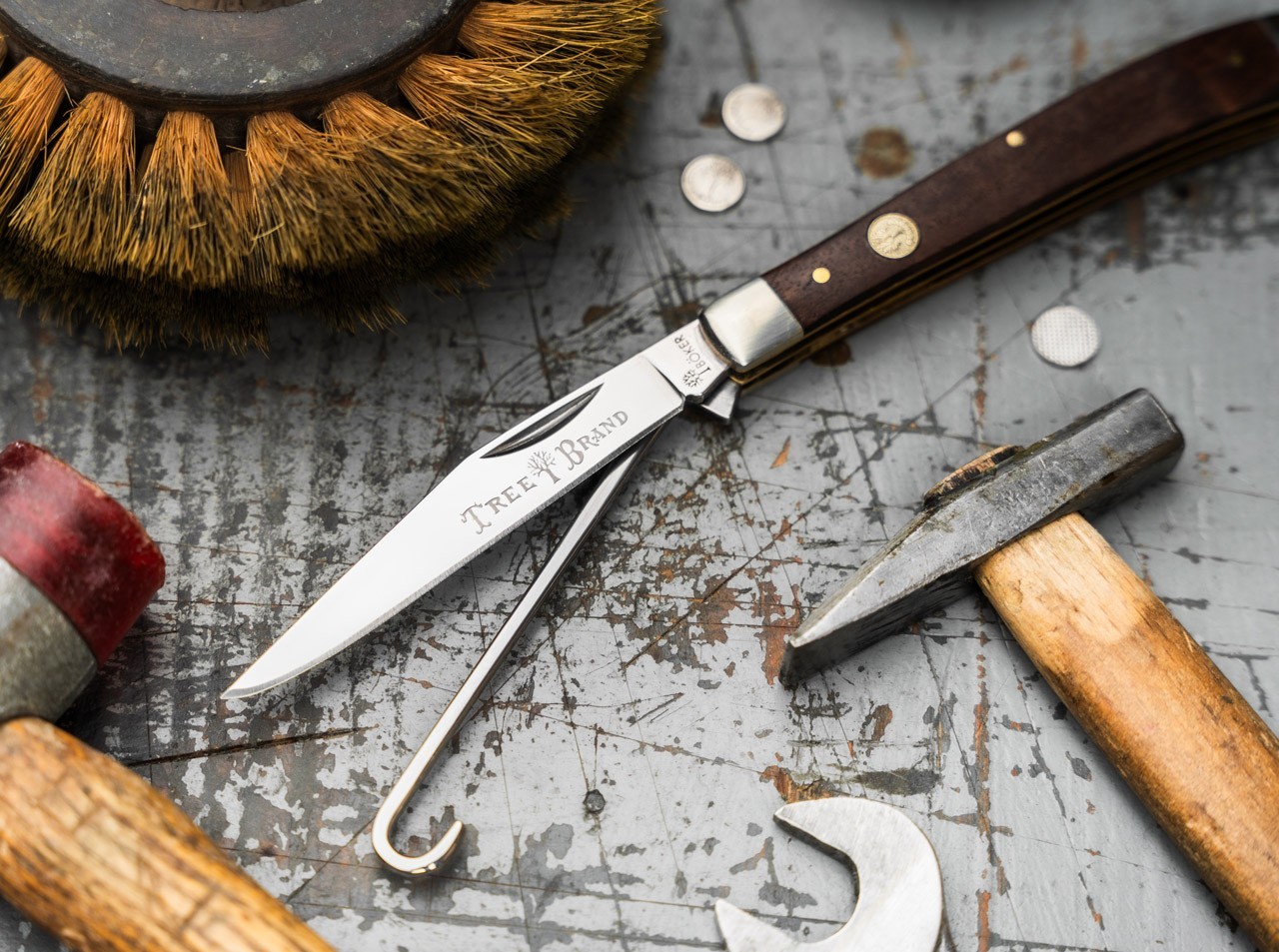 Boker TS 2.0 Bird Knife 3.25″ D2 Blade Walnut Wood Handle Slipjoint ✔️ 110809