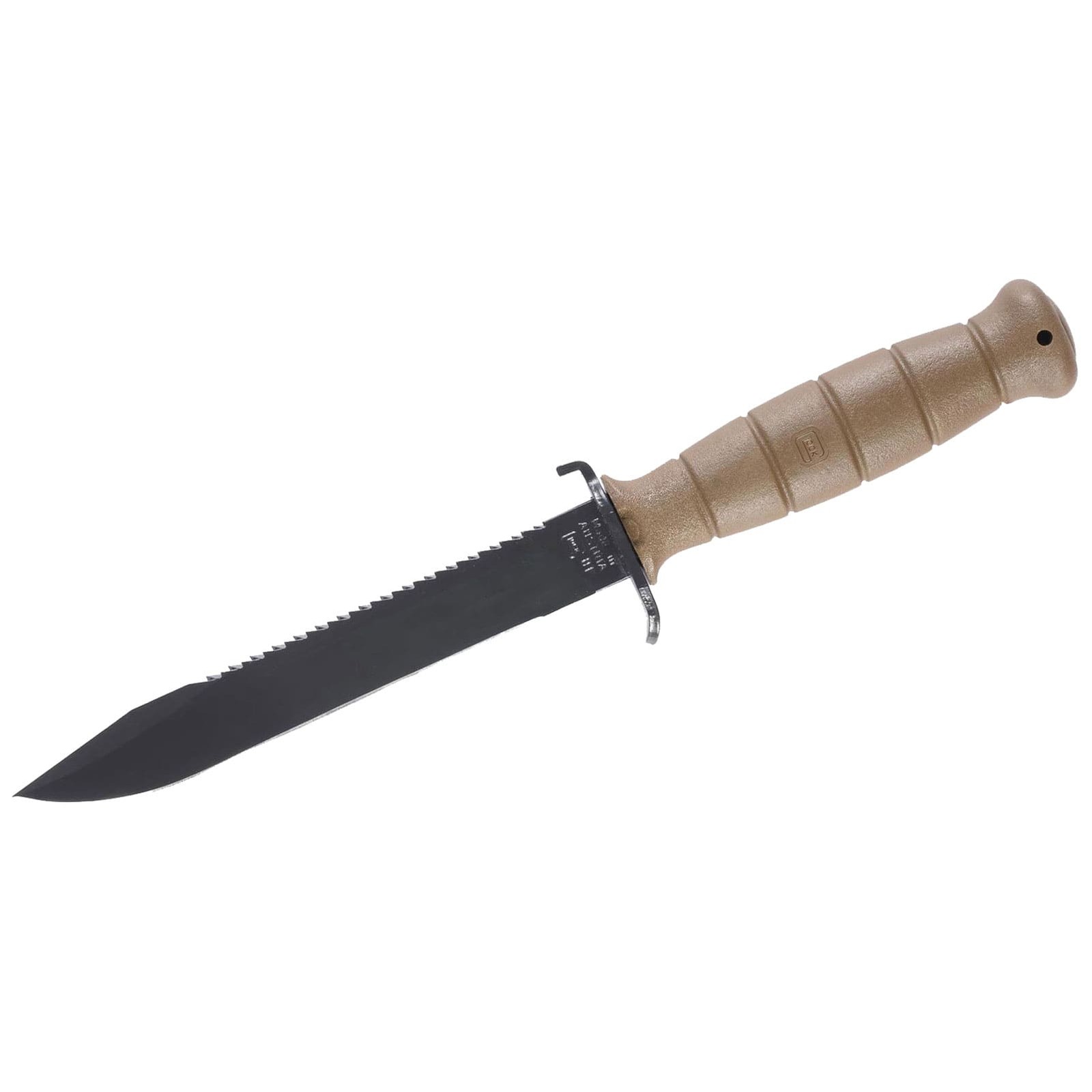 GLOCK Field Flat Dark Earth Fixed Knife with Saw and Sheath (KD039179)