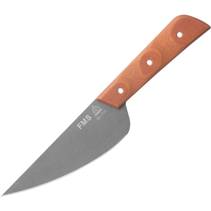 TOPS Market Special Fixed Knife 5.25″ 1095HC Steel Blade Micarta Handle FMS5-02