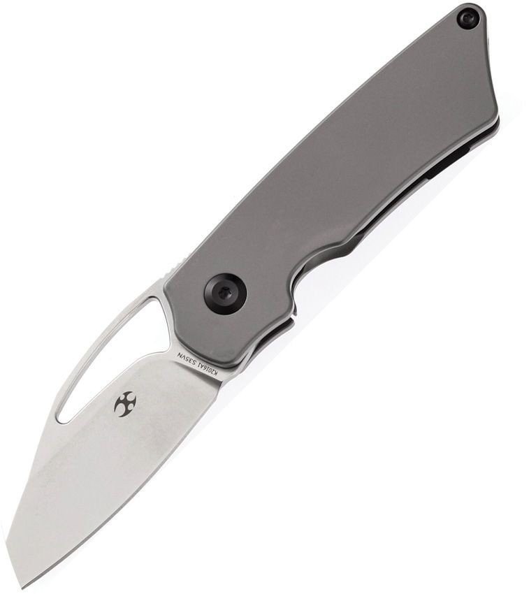 Kansept Goblin Framelock Pocket Knife Stainless Blade Titanium Handle – K2016A1