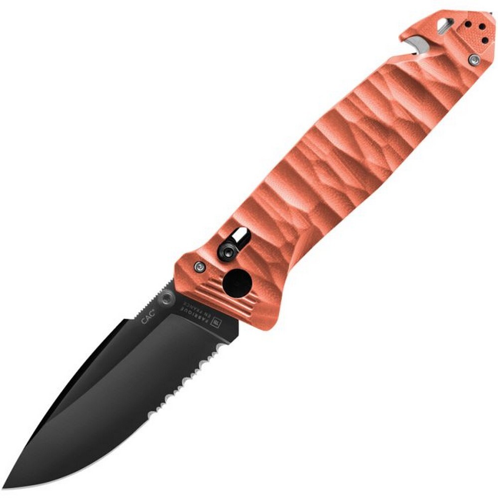 TB Outdoor C.A.C. S200 Folding Knife Nitrox SteelBlade Coral G10 Handle 11060130