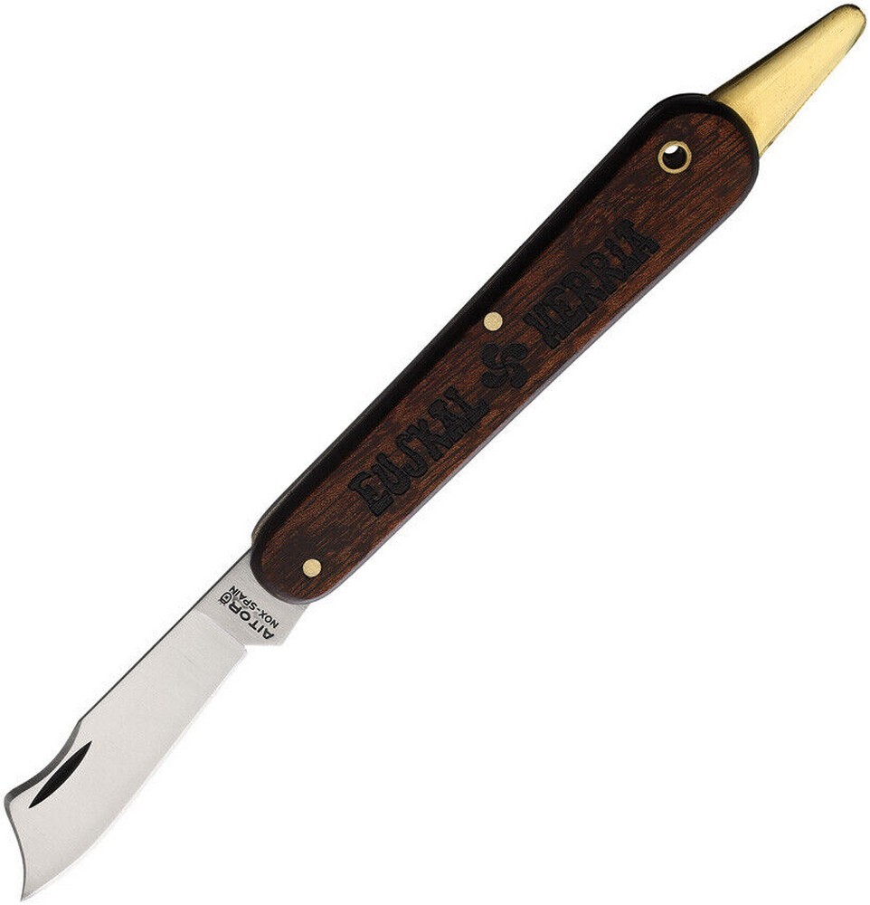 Aitor Injertar Pocket Knife 2″ Stainless Blade Brown Wood Handle – 16470