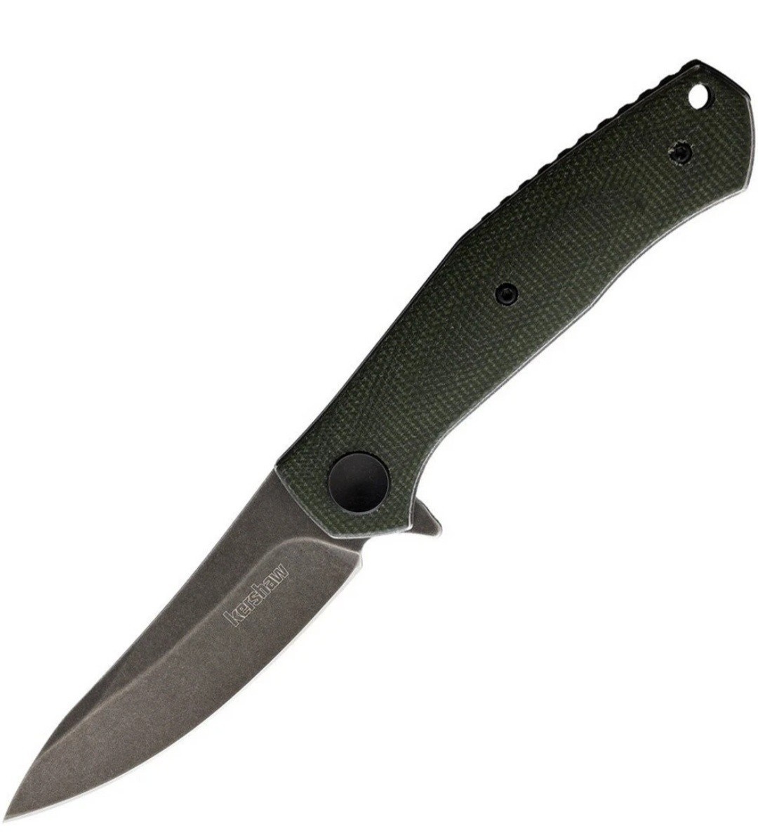 Kershaw Concierge Folding Knife D2 Tool Steel Blade Green Micarta Handle 4020MIG