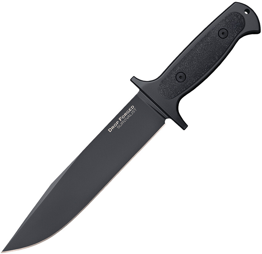 Cold Steel Drop Forged Survivalist Fixed Blade Knife Black G10 High Carbon