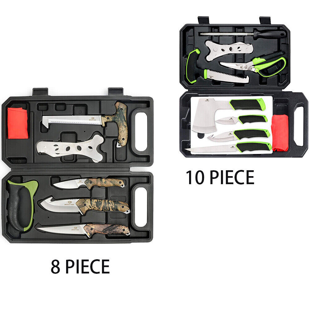 Mossy Oak Portable Hunting Field Dressing Kit 10 Piece/8-piece with Storage Case