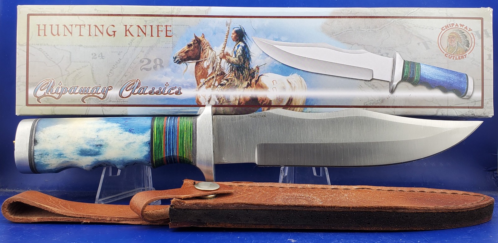 CHIPAWAY CUTLERY 11 3/4″ BOWIE HUNTING KNIFE CW-673BLSB