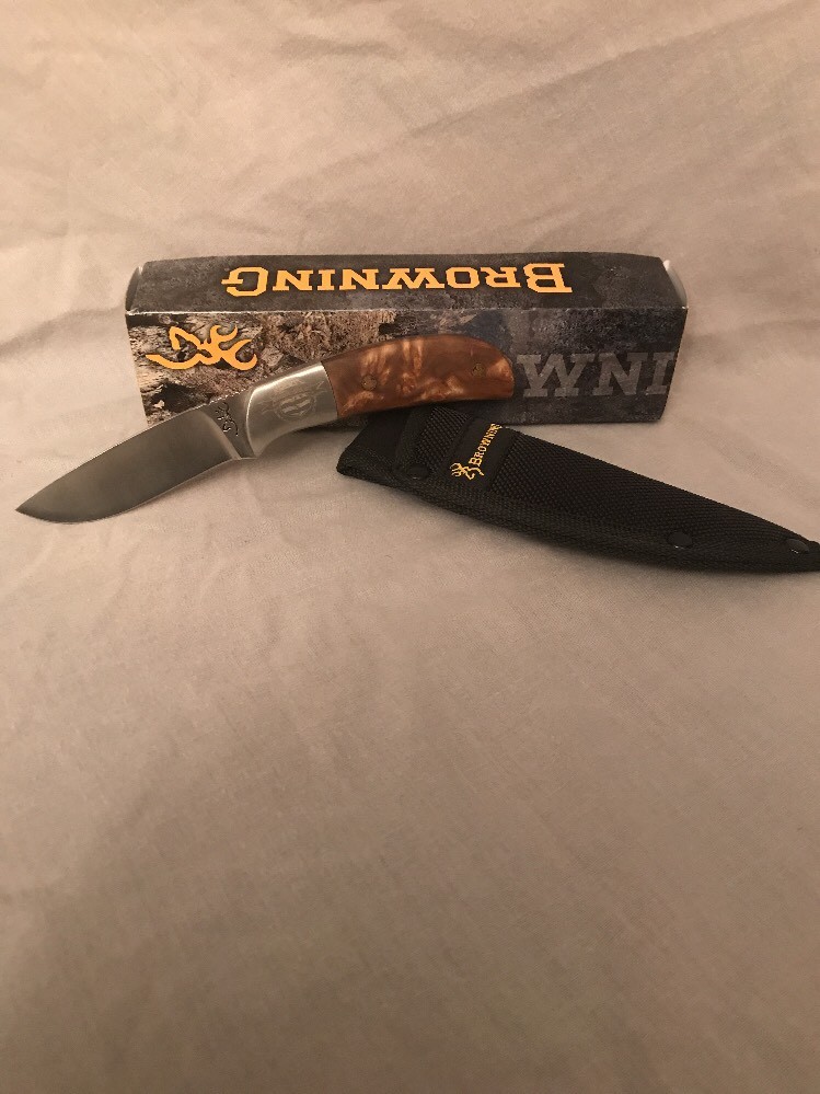Browning Limited Edition Midway Scholastic Shooting Trust Fund Knife & Sheath H9