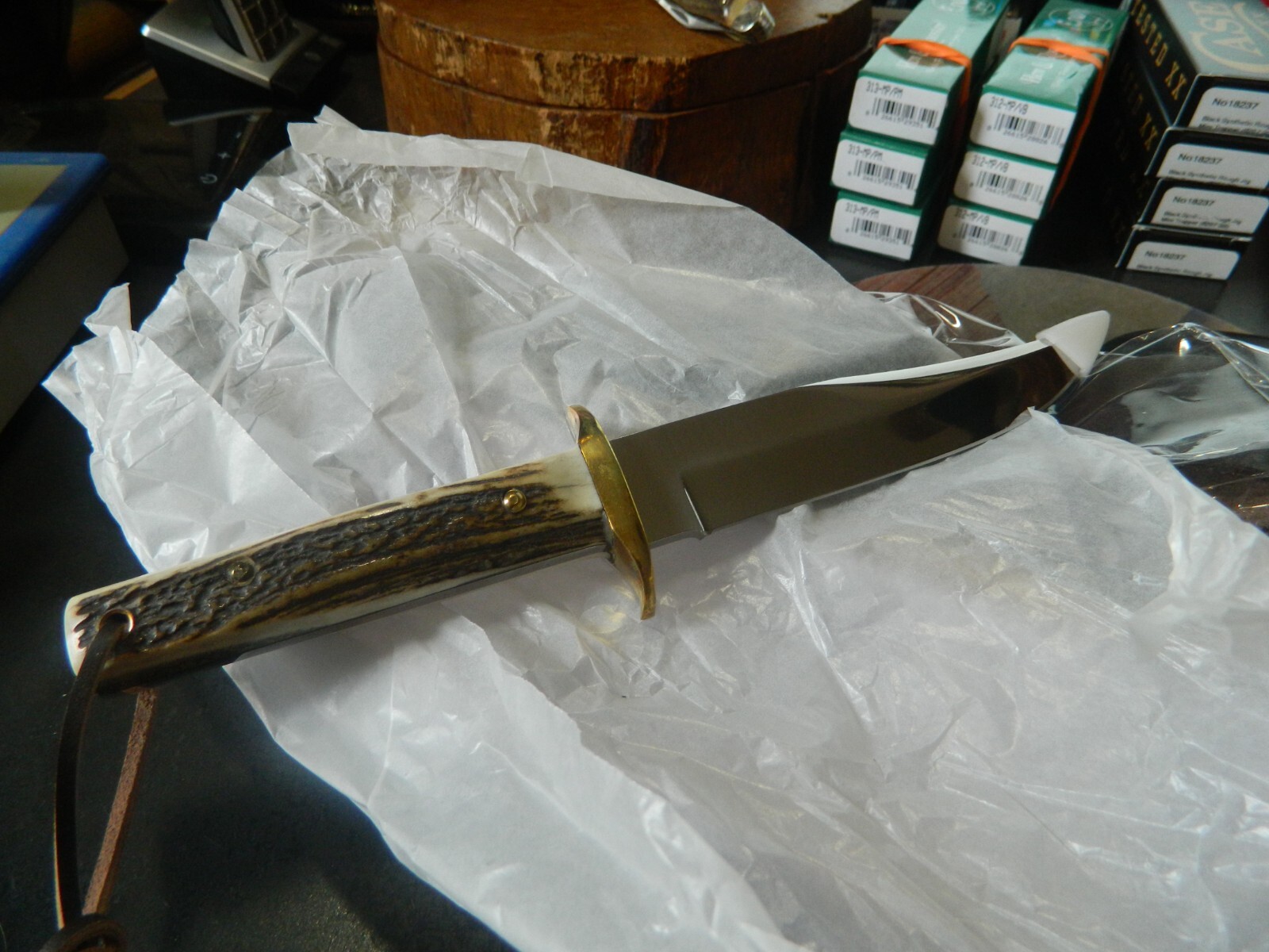 WHITETAIL CUTLERY WT-811DS 10″ FIXED BLADE 5 STAR STAG HANDLE 4116GS S.S. BLADE