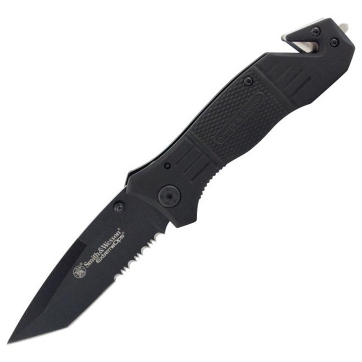 Smith & Wesson Extreme Ops Folding Pocket Knife SWFR2S 3.3 in Tanto Blade