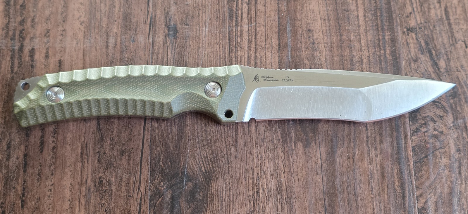 SOG Knives Hidaka FX Fixed Blade 17-27-01-57 OD Green Micarta CPM 3V Steel Knife