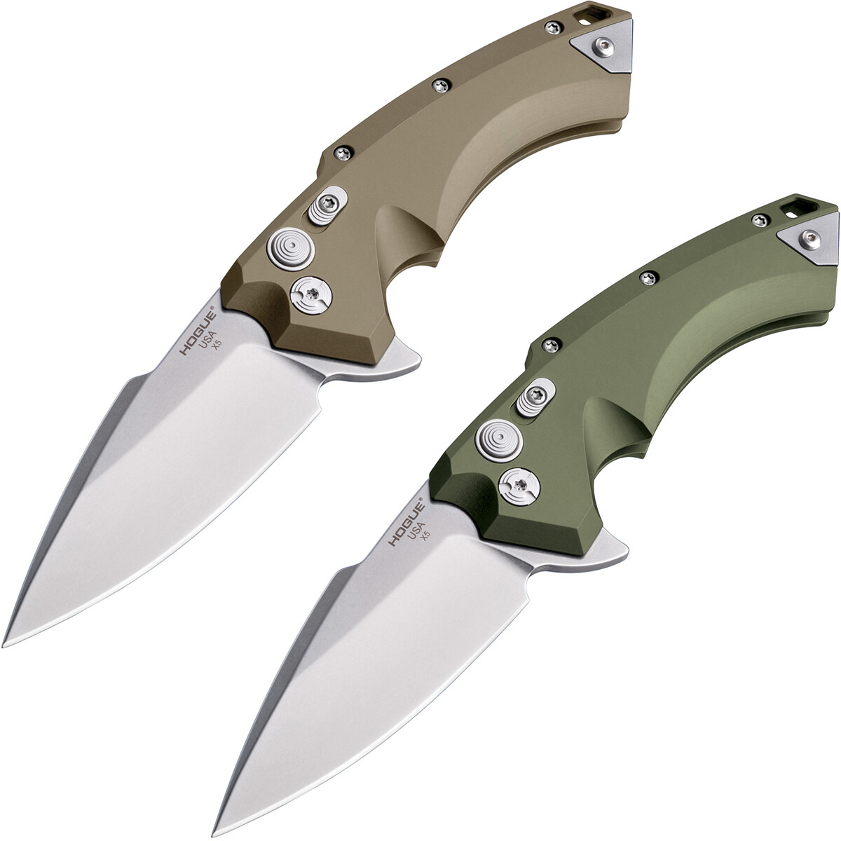 Hogue X5 Manual Flipper 4″ Spear Point Blade Knife