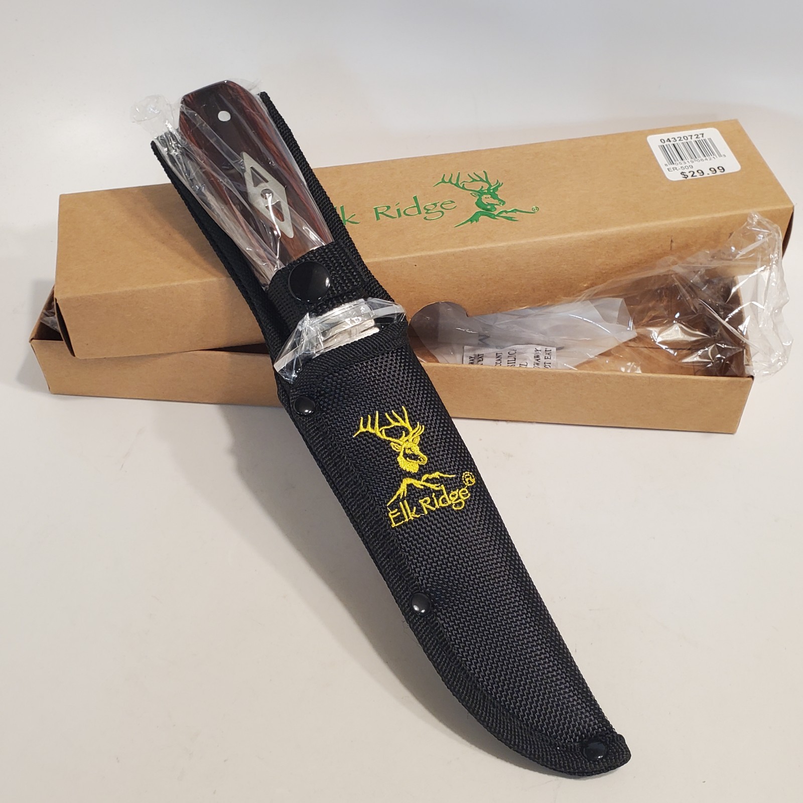 Elk Ridge ER-509 5.5″ / 10″ Fixed Blade Bowie Knife & Sheath NEW/OPEN BOX *READ*