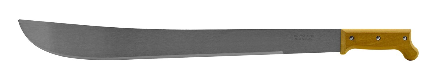 TRAMONTINA 28″ Traditional WOOD HANDLE Carbon Steel Bush Machete MADE IN BRAZIL