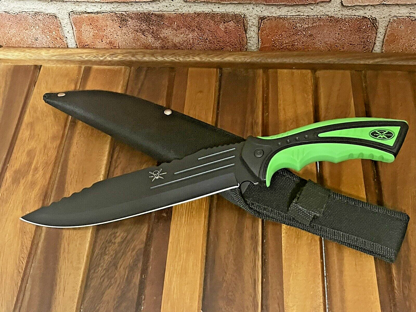 Tactical 13″ Fixed Blade Survival Knife + Sheath Hunting Sport Fishing Collector