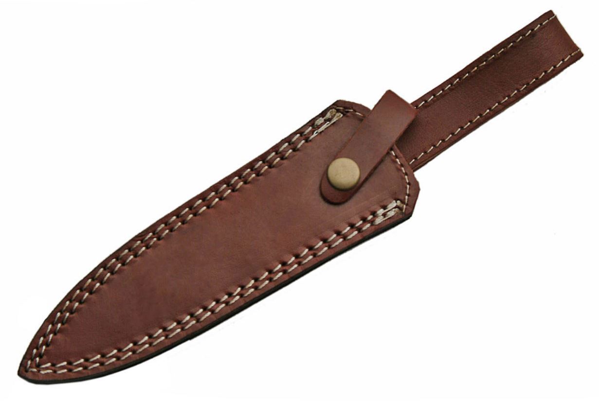 Commando Dagger | 11.5″ Double Edge Blade Knife Wood Handle Full Tang + Sheath
