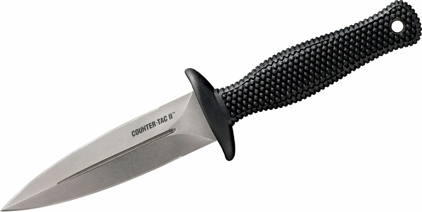 Cold Steel Counter Tac II 2 Fixed AUS 8A 3 3/8″ Long Kray-Ex Handle 10BCTM NEW