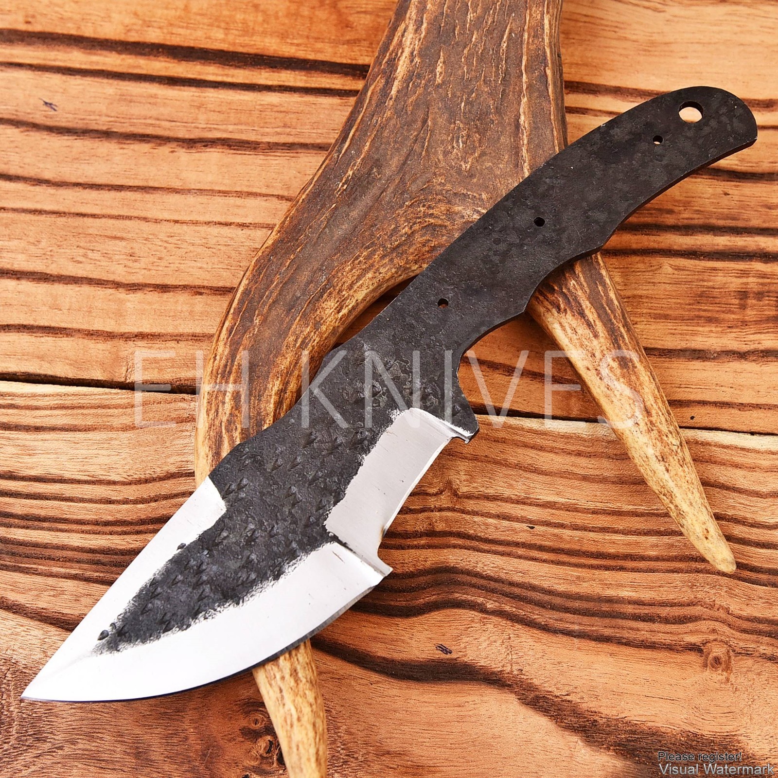 10” Lot Of 5 Handmade Carbon Steel Hunting Sharp Tracker Blank Blade Knives