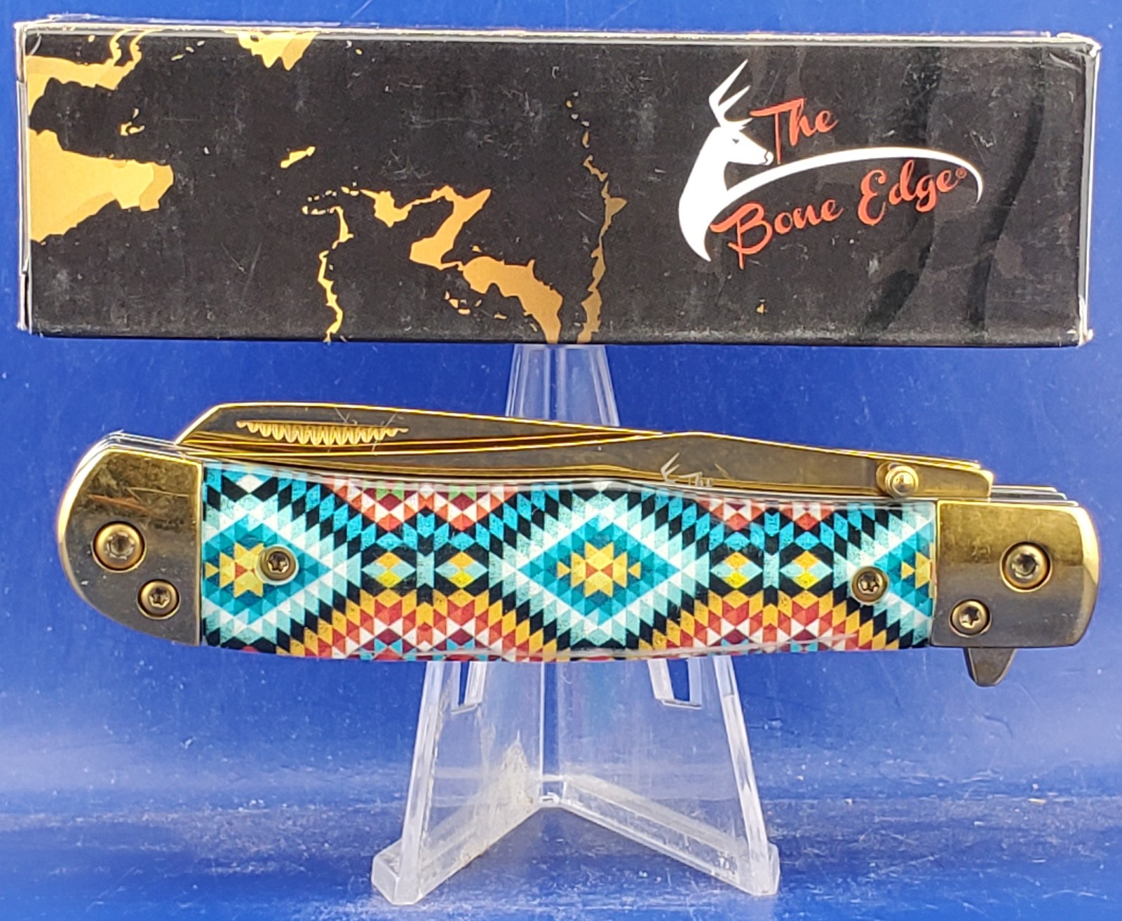 BONE EDGE SPRING ASSISTED TRAPPER 13821