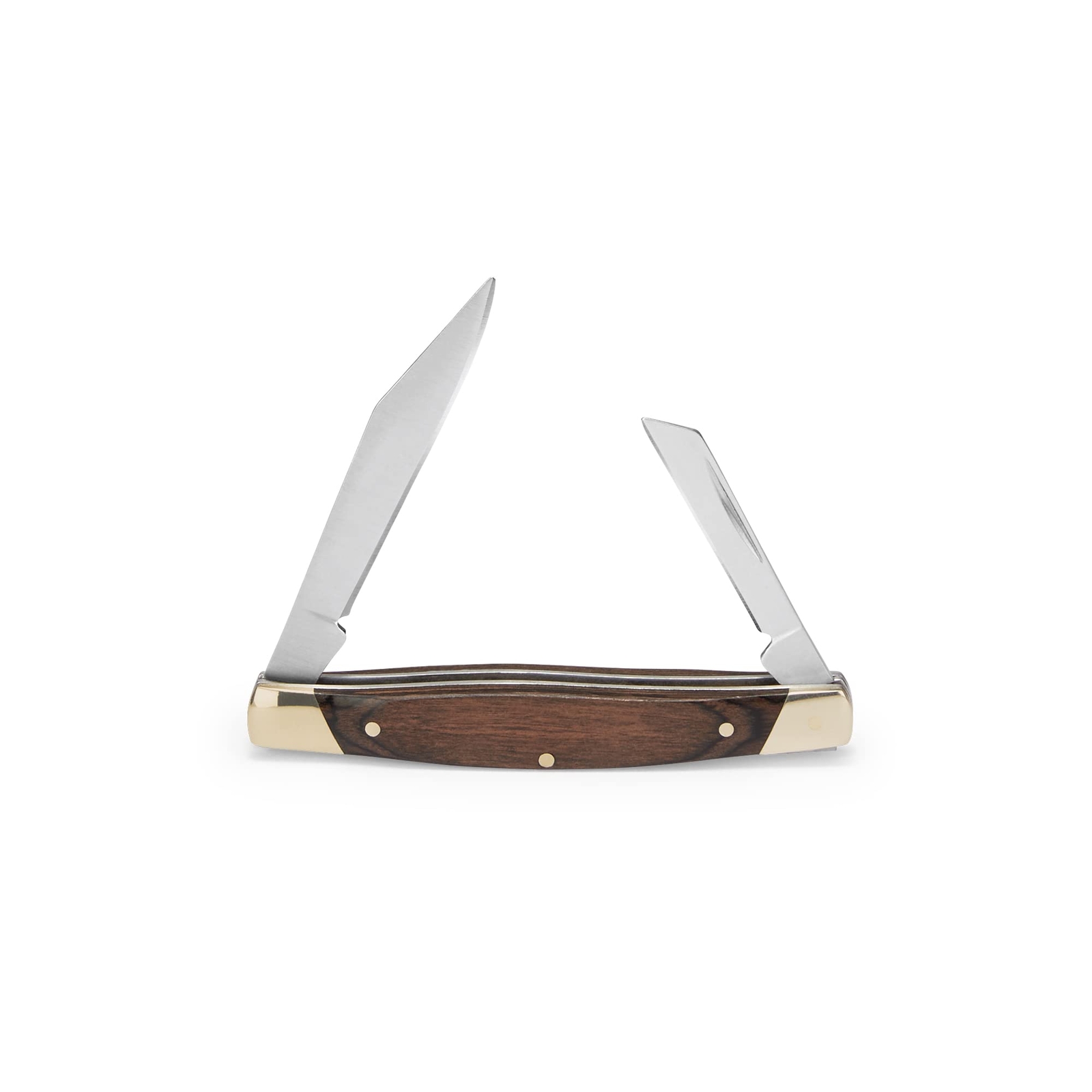 Buck Knives 375 Deuce 2 Blade Folding Pocket Knife Wood Handle 2625 Inch