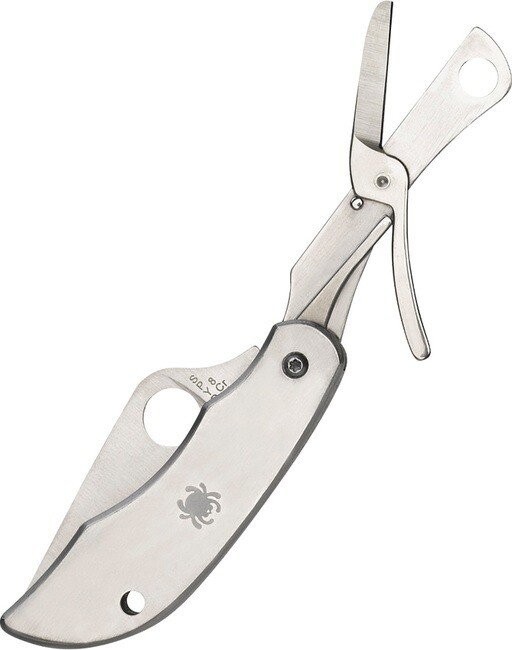 Spyderco ClipiTool Scissors Pocket Knife Steel Blade Stainless Handle – C169P