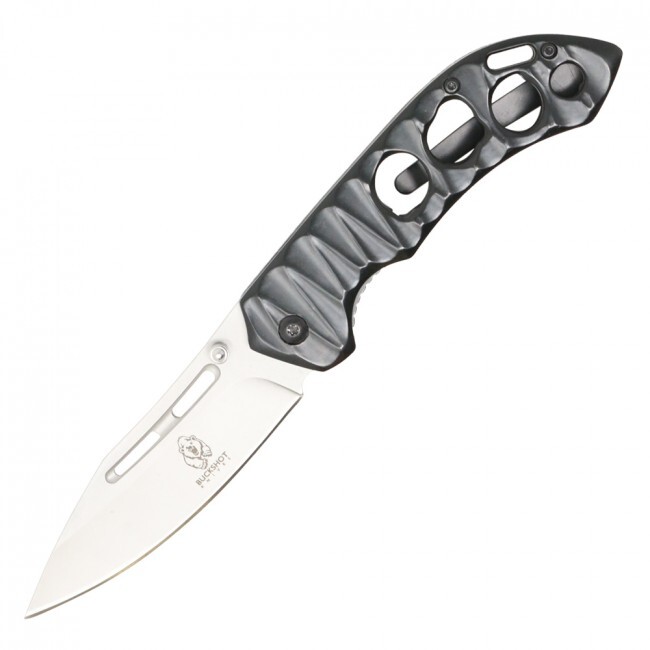 Spring Assisted Folding Pocket Knife | Black Buckshot Folder EDC Gift PBK230BK