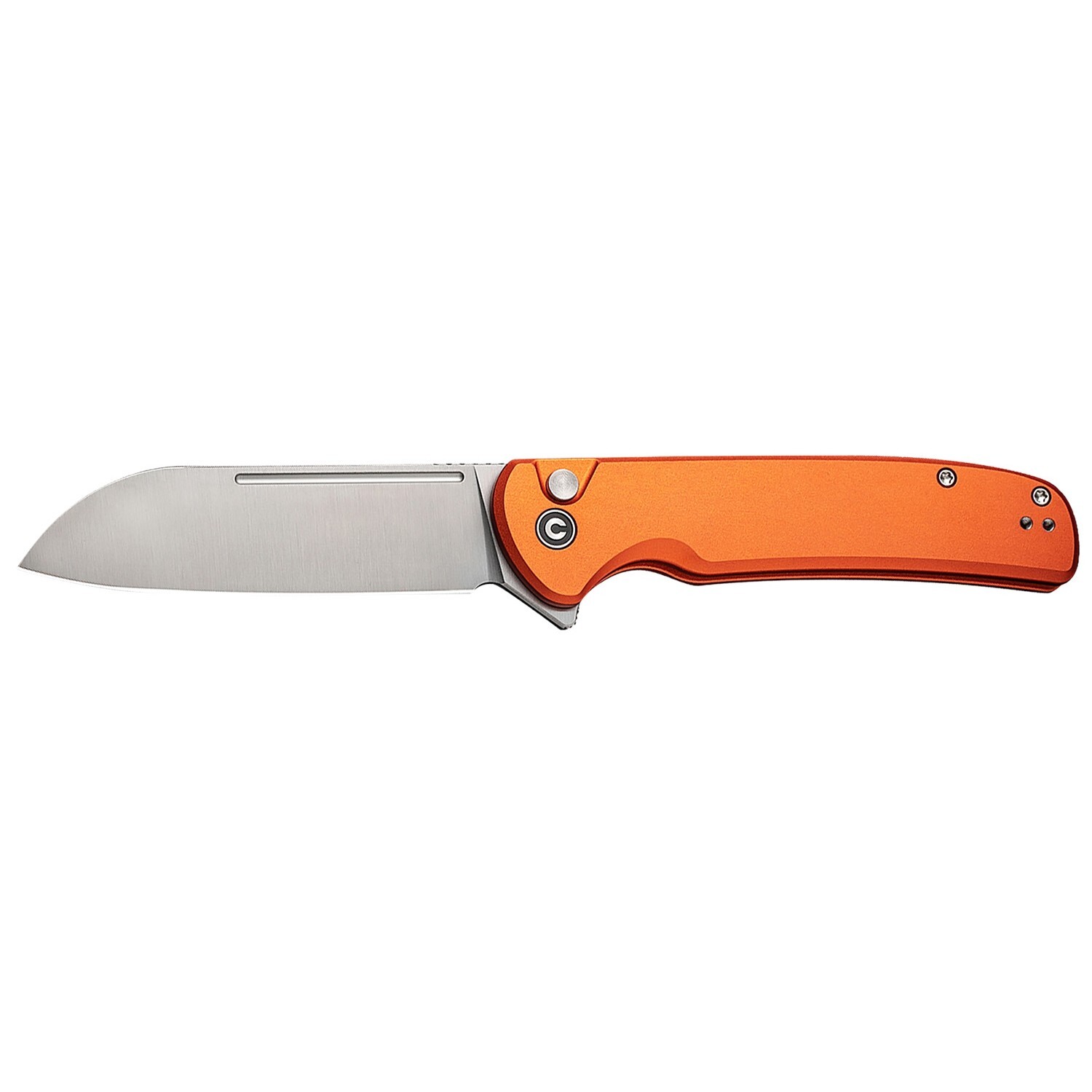 CIVIVI Chevalier II 3.47″ Sheepsfoot Blade EDC Folding Knife, Orange #C20022B-2