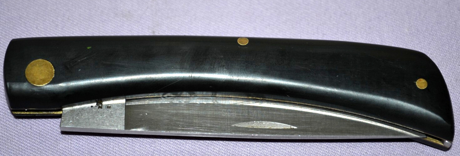 Case XX 2138 Sod Buster Stainless Steel Flat Blade Black Handle Folding Knife US