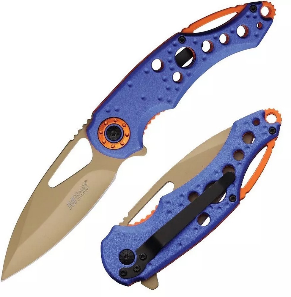 MTech Linerlock Folding Knife 3Cr13 Steel Blade Aluminum Handle – MT-A2003B