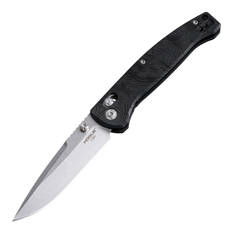 Hogue Mysto ABLE Lock Manual Folder Knife (Metal) Richlite 3.4″ Tumbled – 24457