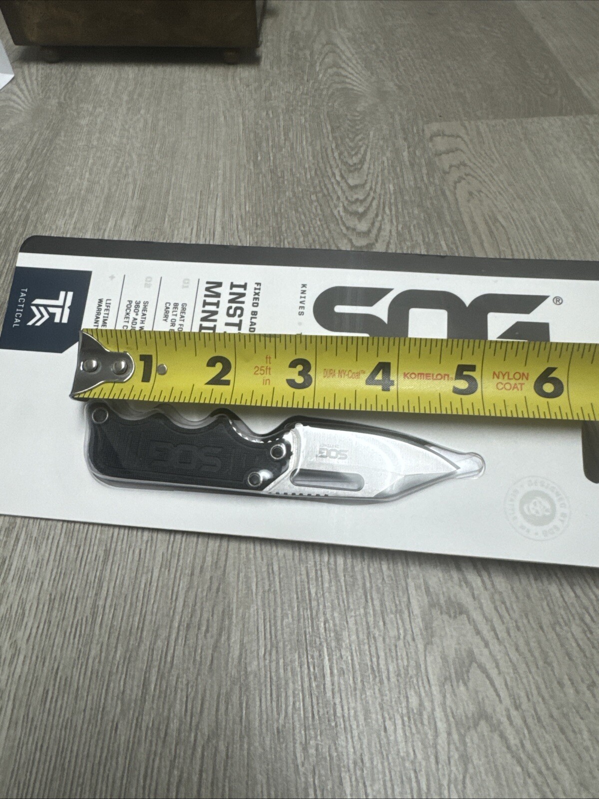 SOG Instinct Mini Knife 1.9″ Satin Plain Edge G10 Handles w/ Sheath – NB1002-CP
