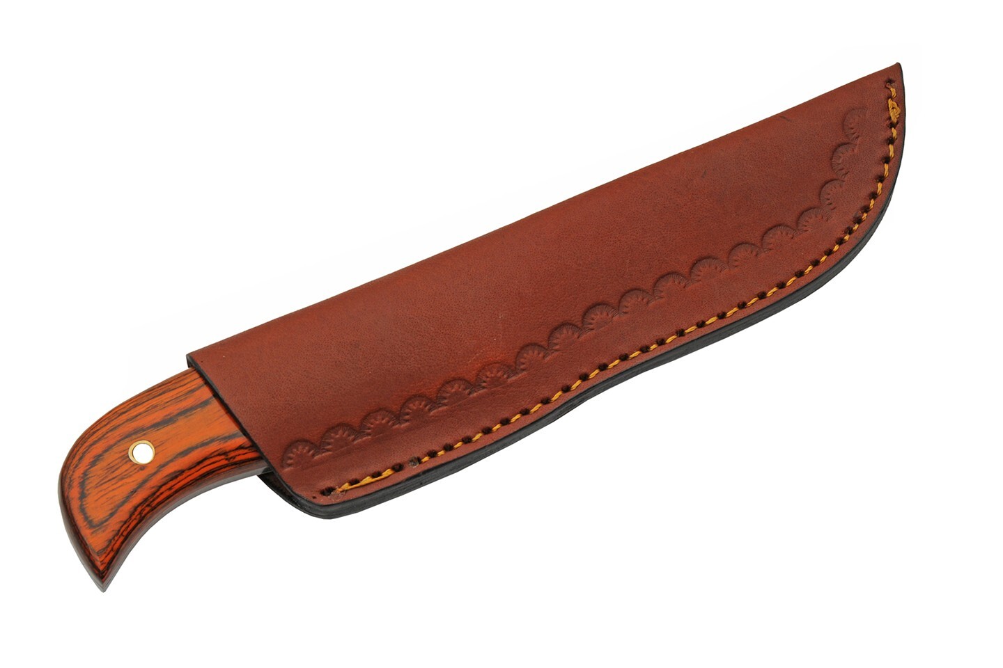 Bushcraft Heavy Duty Hunting Utility Camp Knife w/ Leather Sheath – NEW